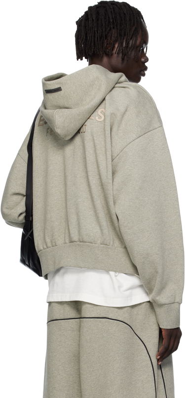 Sweatshirt Fear of God Fear of God ESSENTIALS Fleece Zip-Up Hoodie Grå | 192SP254785F, 2
