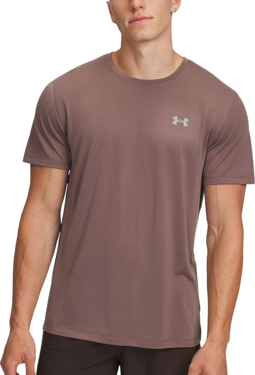 T-shirt Under Armour Trail Run Short Sleeve T-Shirt Brun | 1389807-256