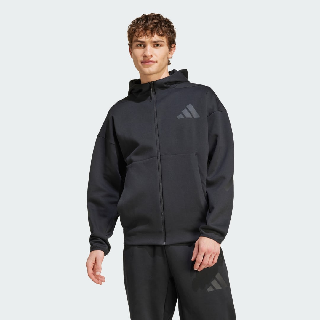 Sweatshirt adidas Performance Z.N.E. Full-Zip Hooded Sort | JE7538, 1