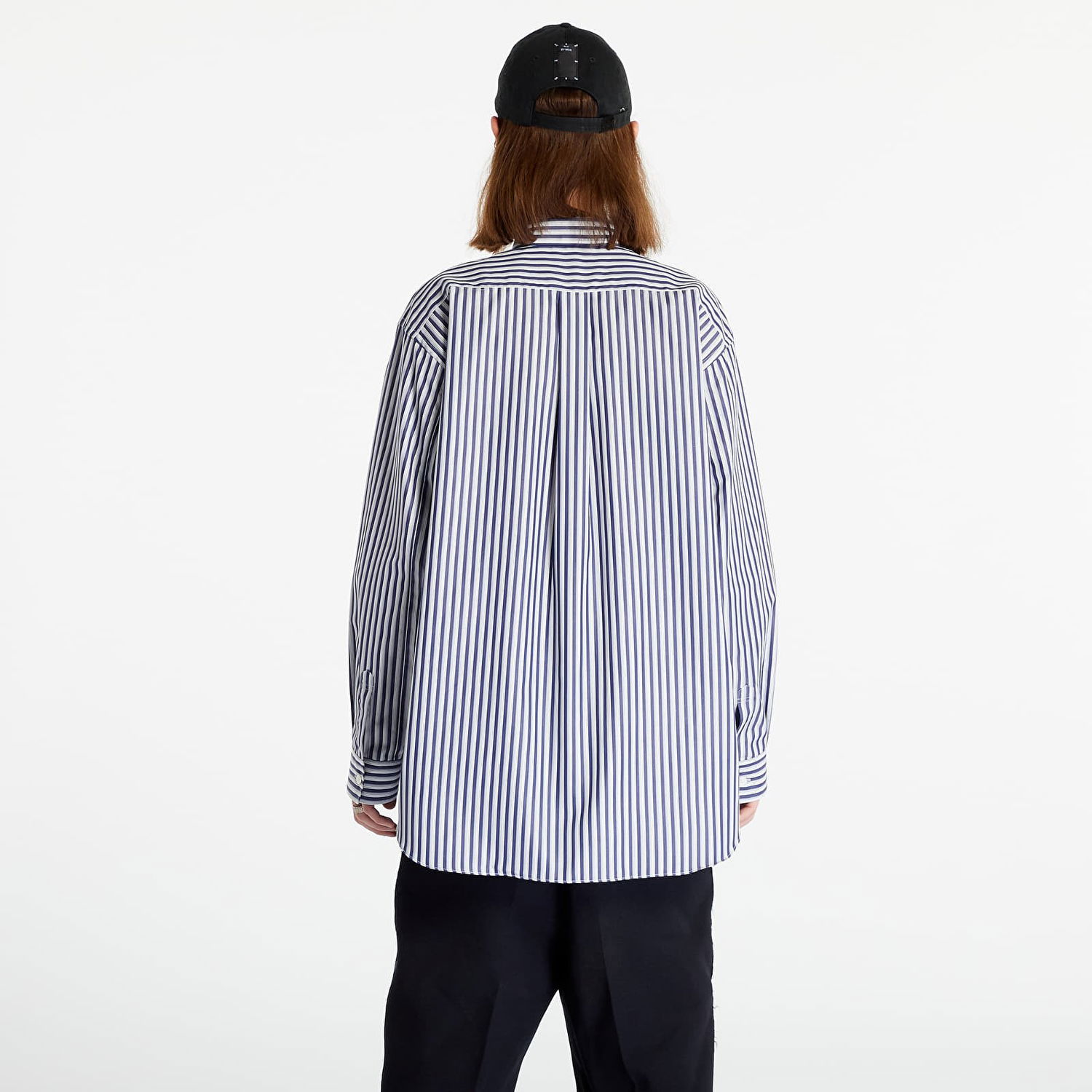 Skjorte Comme des Garçons Forever Mens Woven Shirt Mørkeblå | FZ-B220 Stripe 5, 1