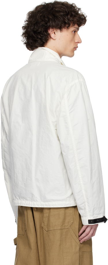 Vindjakke Stone Island Stone Island Organic Look Nylon Panama-TC Jacket Hvid | K1S15 4100067 S0069, 2