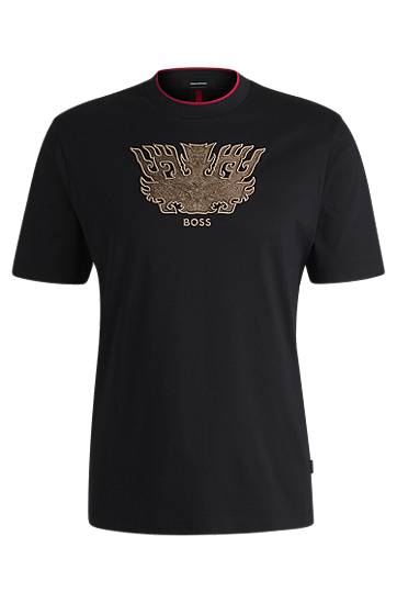 T-shirt BOSS BOSS Creation of the Gods T-Shirt with Taotie Embroidery Sort | 50533822, 0