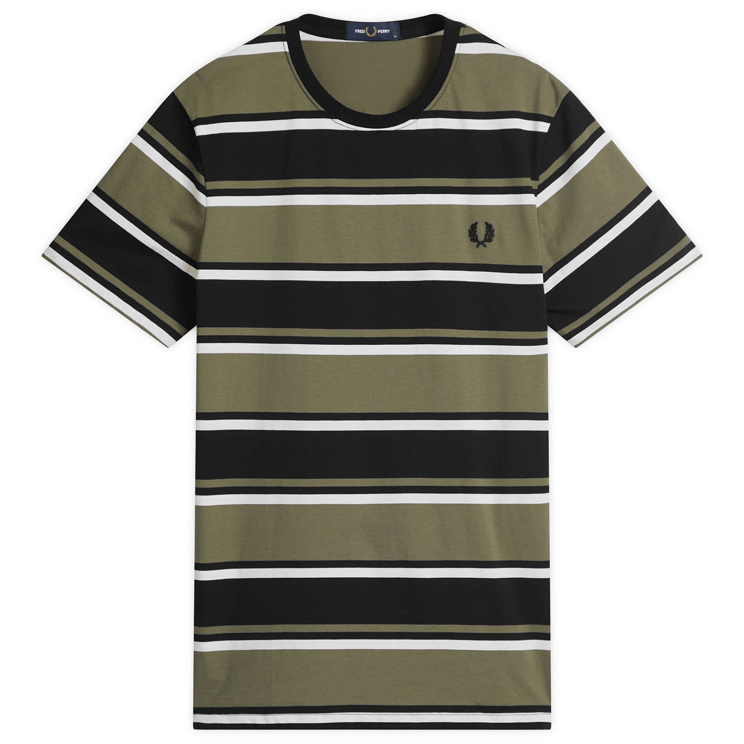 T-shirt Fred Perry Fred Perry Bold Striped T-Shirt, Size Large Grøn | M1302-102, 0