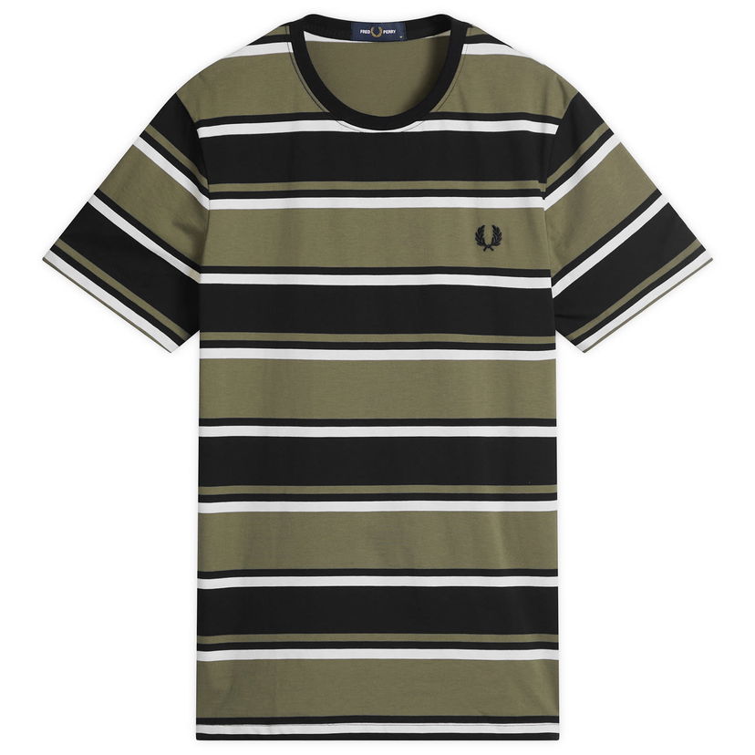 T-shirt Fred Perry Fred Perry Bold Striped T-Shirt, Size Large Grøn | M1302-102