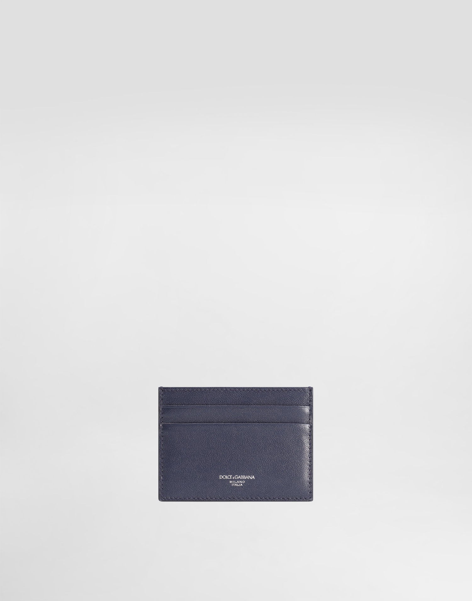 Tegnebog Dolce & Gabbana Dolce & Gabbana Calfskin Card Holder With Logo Mørkeblå | BP0330AV95680658, 0