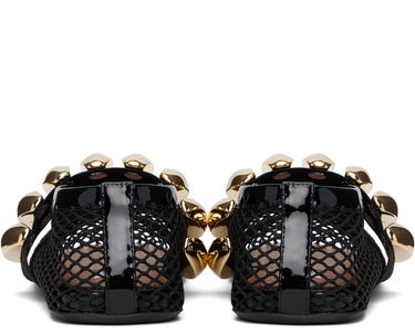 Skopleje Alaïa ALAÏA Fishnet Jewel Ballerina Flats Sort | AA3A067TK062, 1