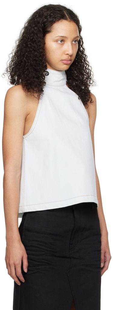 Tanktop We11done We11done Halter Neck Denim Top Blå | WD-DB0-24-299-W-IC, 1