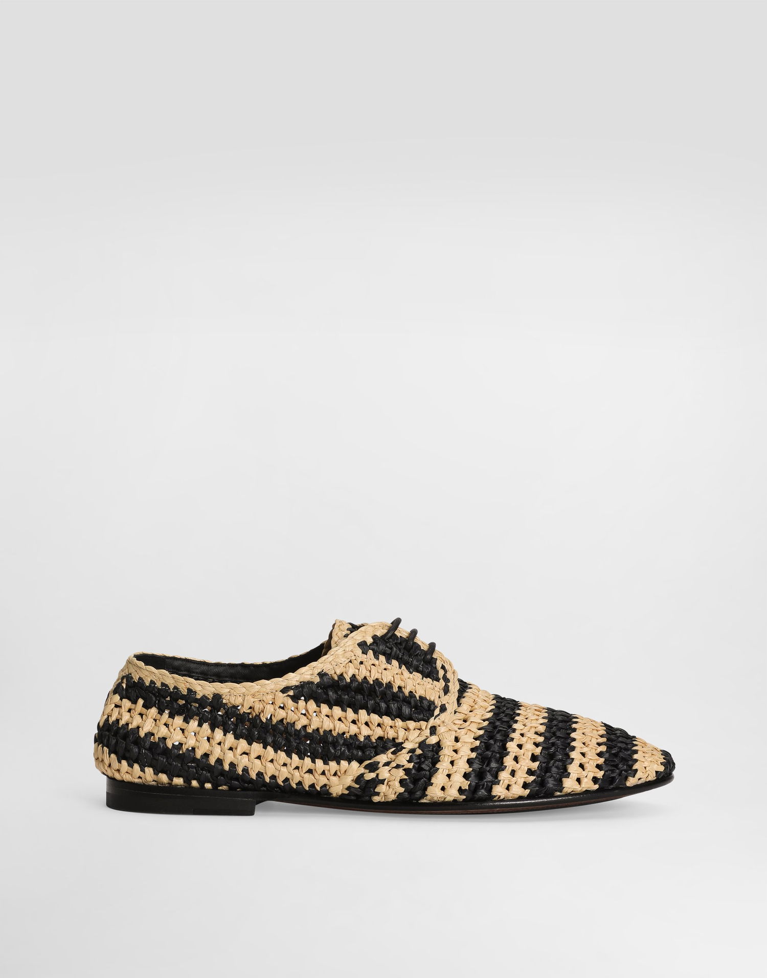 Tilbehør Dolce & Gabbana Dolce & Gabbana Woven Raffia Derby Shoes Beige | A10872A9M098B965, 0