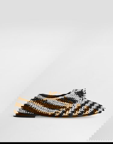 Tilbehør Dolce & Gabbana Dolce & Gabbana Woven Raffia Derby Shoes Beige | A10872A9M098B965, 0