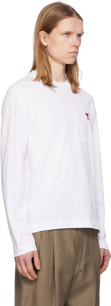 T-shirt AMI AMI de Coeur Long Sleeve T-Shirt Sort | BFUTS235.724, 4