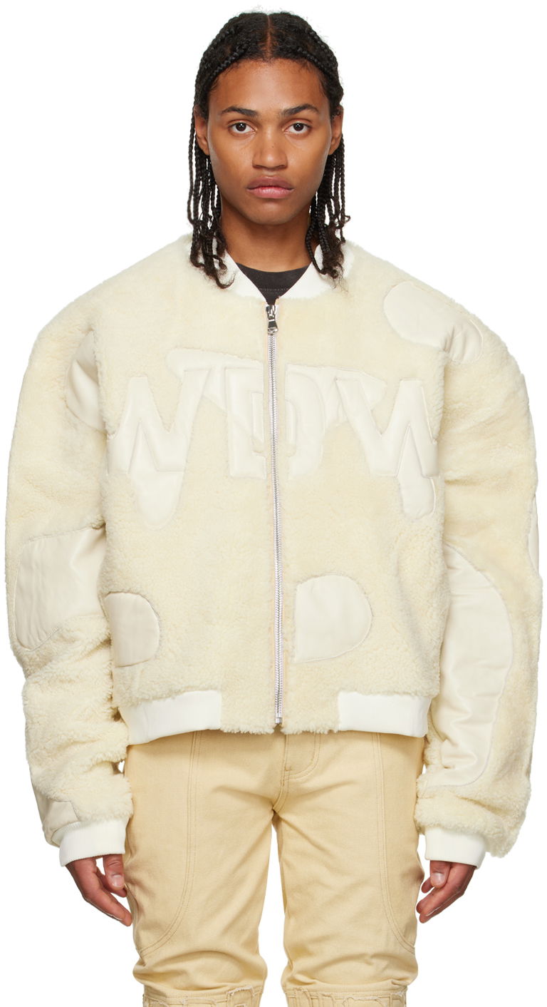 Bomberjakke Who Decides War 'WDW' Digi Shearling Bomber Jacket Gul | AW23-LTR-002, 0