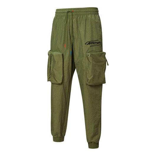Cargo bukser Puma PUMA x ATTEMPT Crossover Casual Woven Pants Grøn | 598944-75, 0