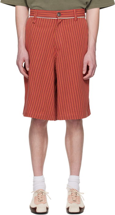 Shorts Martine Rose Martine Rose Twisted Striped Shorts Rød | 841WS14111, 0