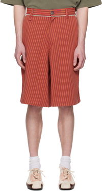 Martine Rose Twisted Striped Shorts
