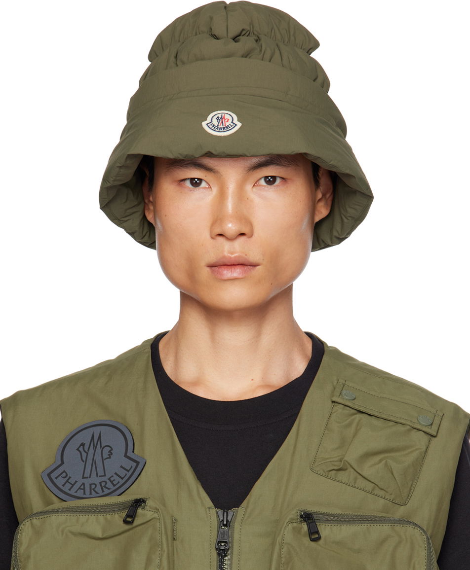 Hat Moncler Genius x Pharrell Williams Down Bucket Hat Grøn | I209R3B00002M3404, 0