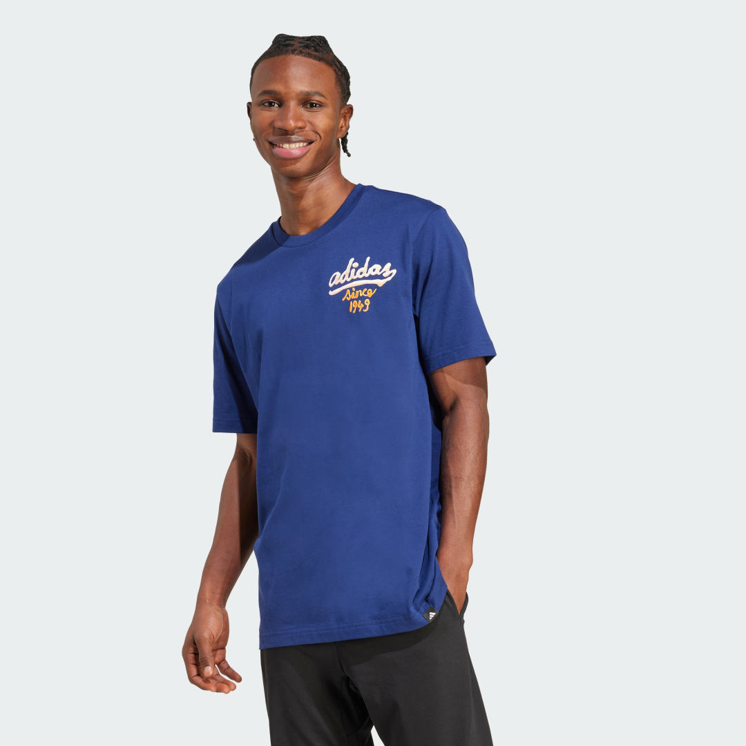 T-shirt adidas Performance Graphic Tee Blå | JM6465, 0