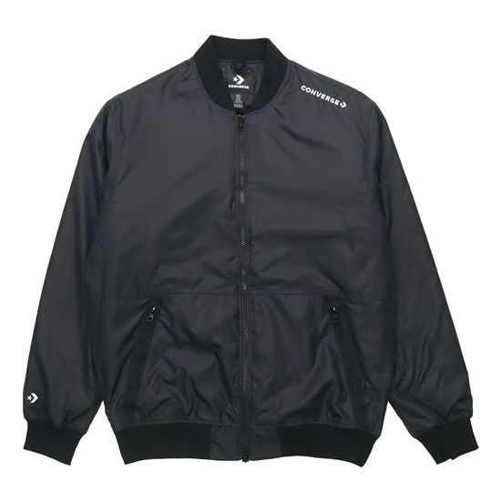 Bomberjakke Converse Converse Aviator Baseball Woven Windproof Jacket Sort | 10018368-A03
