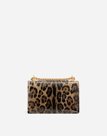 Håndtaske Dolce & Gabbana Dolce & Gabbana DG Girls Leopard Print Shoulder Bag Brun | BB6498AM568HA93M, 3