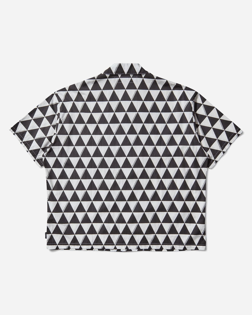 Skjorte Neighborhood Triangle Pattern Hawaiian Shirt Sort | 251TSNH-SHM12 WH