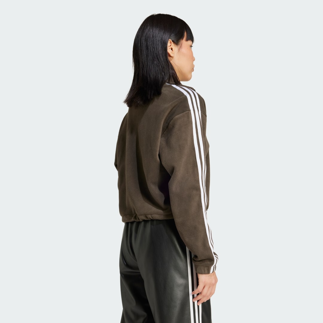 Sweatshirt adidas Performance Polar Fleece 1/2 Zip Loose Brun | IW3164, 1