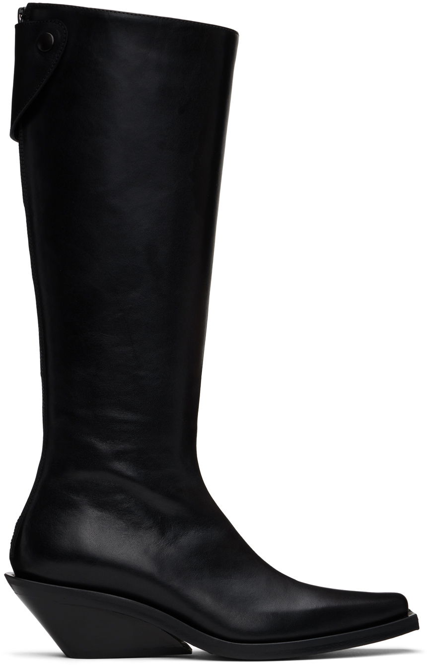 Kjole Ann Demeulemeester Ann Demeulemeester Auke Pointy Tall Boots Sort | 2402-W-R35-LT141-099, 0