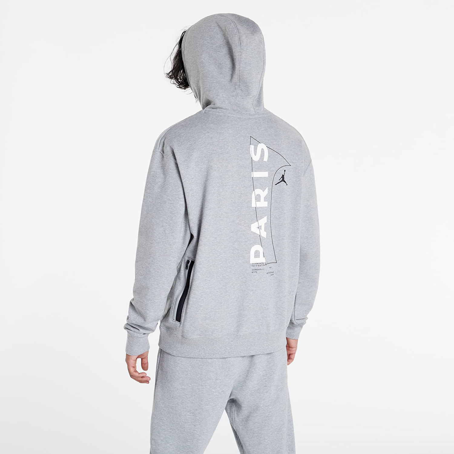 Sweatshirt Jordan Paris Saint-Germain Fleece Grå | dm3096-063, 0