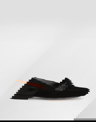 Tilbehør Dolce & Gabbana Dolce & Gabbana Split Calfskin and Alligator Loafers Sort | A50717A2E228B956, 0