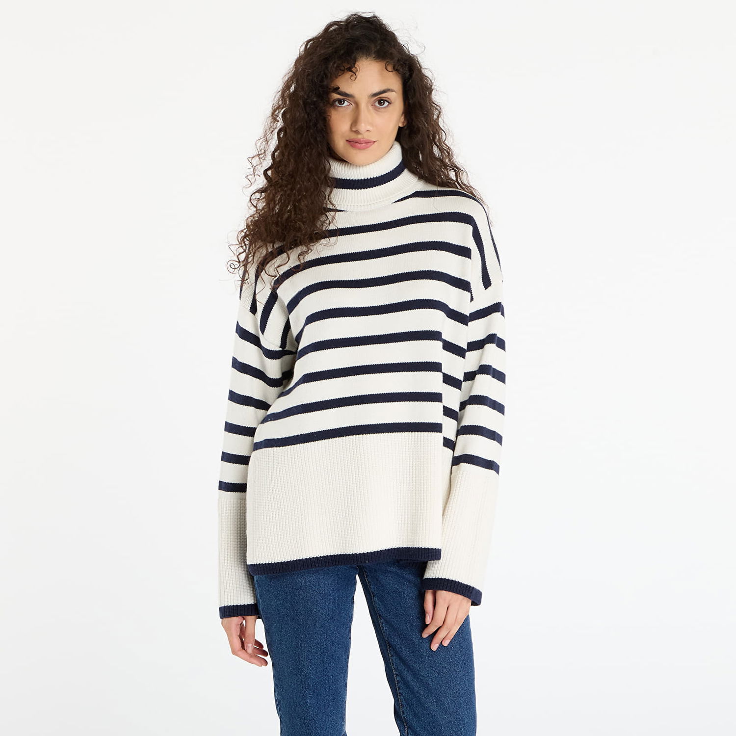 Sweater GUESS Striped Turtleneck Emelia Sweater Flerfarvet | W5BR34Z37L1-S00J, 0