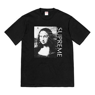 T-shirt Supreme Mona Lisa Graphic Short Sleeve T-Shirt Sort | SUP-SS18-441, 0