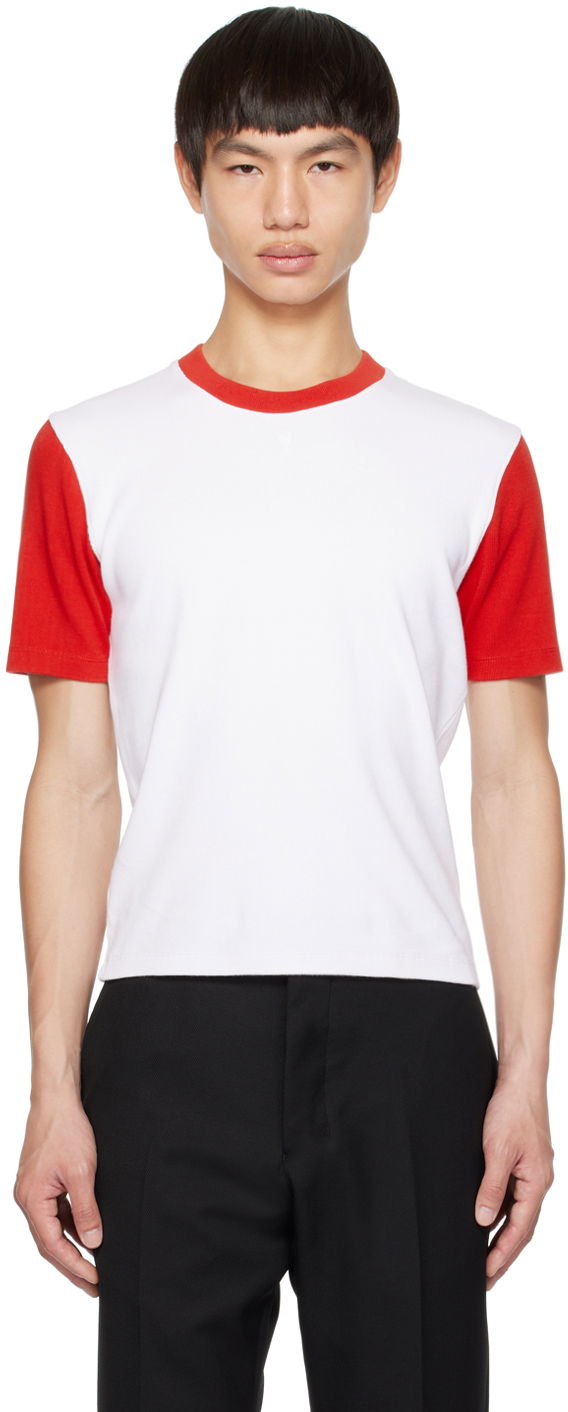 T-shirt AMI T-Shirt Hvid | UTS005.JE0010, 0