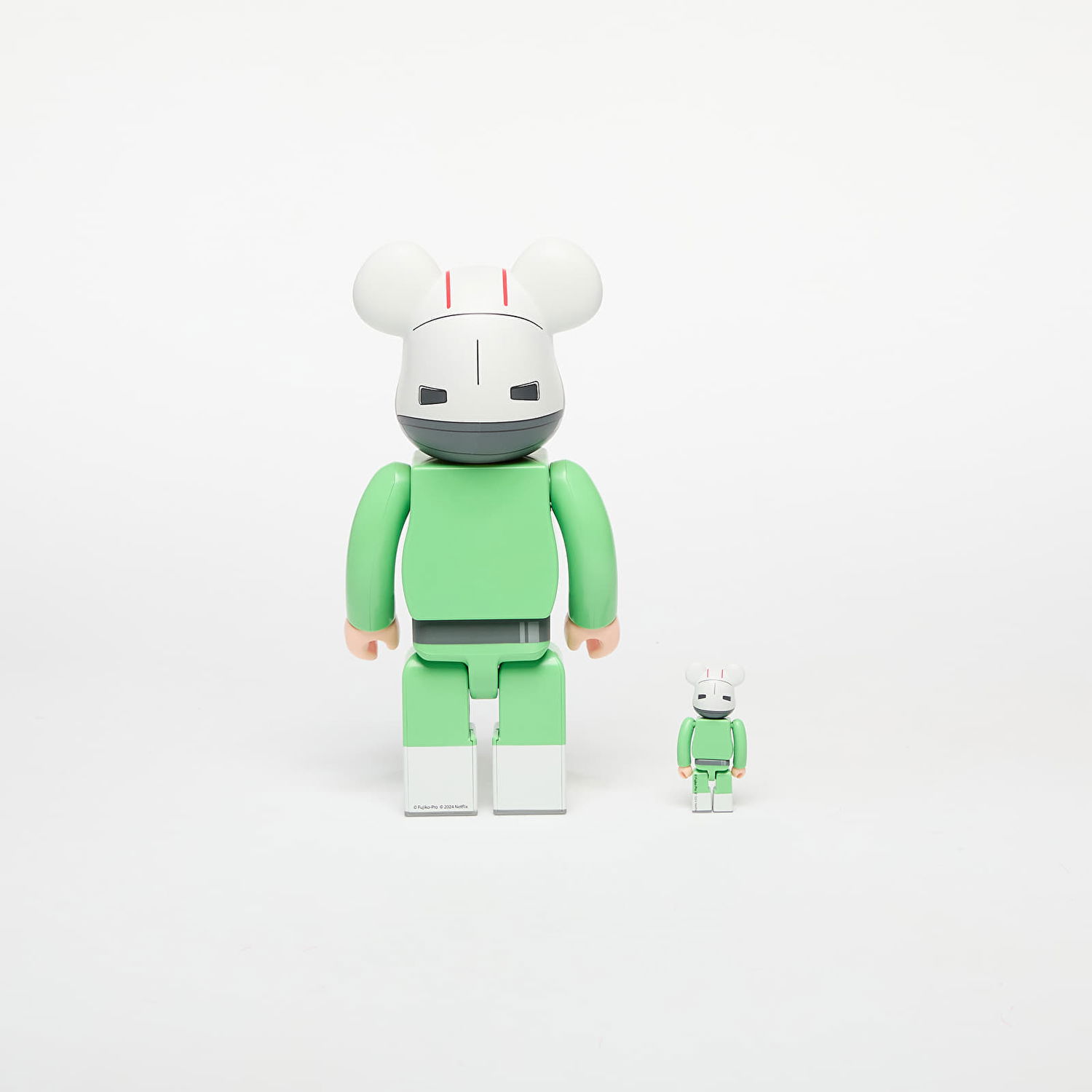 Collectible Medicom Toy BE@RBRICK Bon 100% & 400% Figurine Set Grøn | 4530956616100, 1