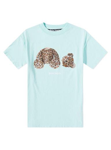 T-shirt Palm Angels Leopard Kill The Bear Tee Turkis | PMAA001S22JER0185260