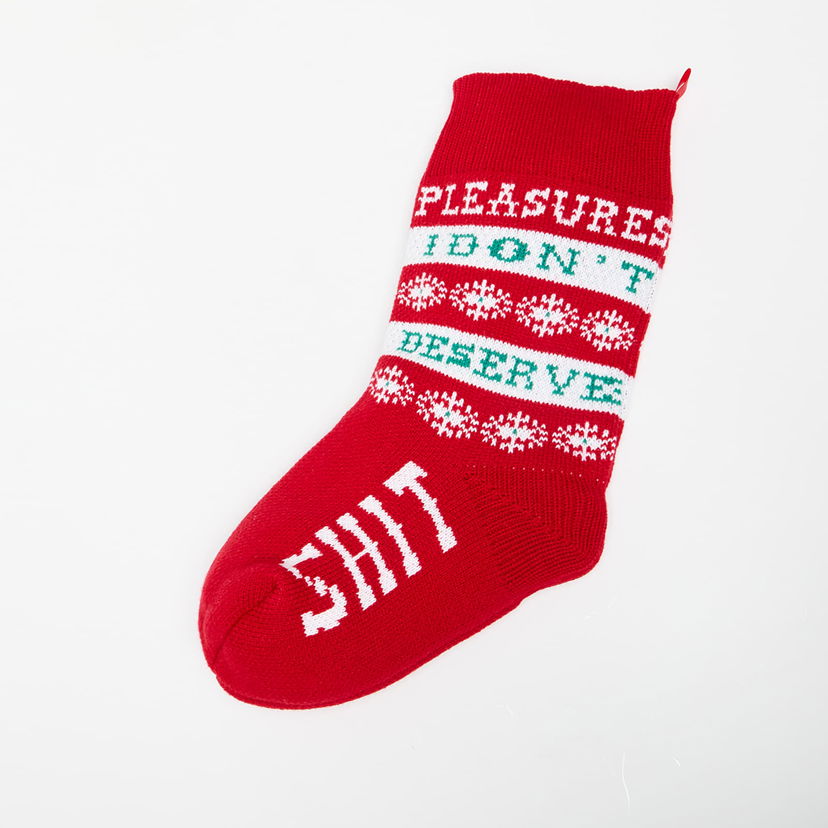 Home decor Pleasures Naughty Holiday Stocking Red Universal Rød | P24W058 RED