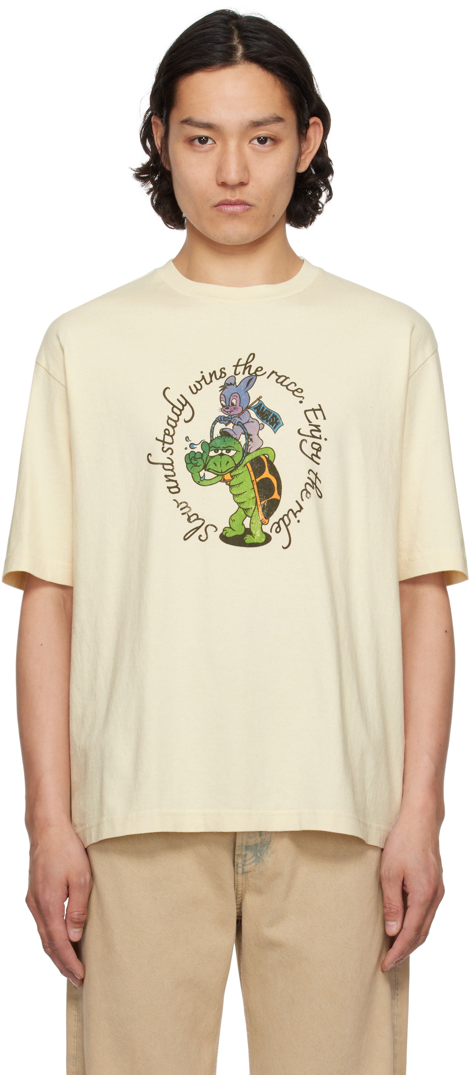 T-shirt Ambush AMBUSH 'Slow & Steady' T-Shirt Gul | 12115329, 0