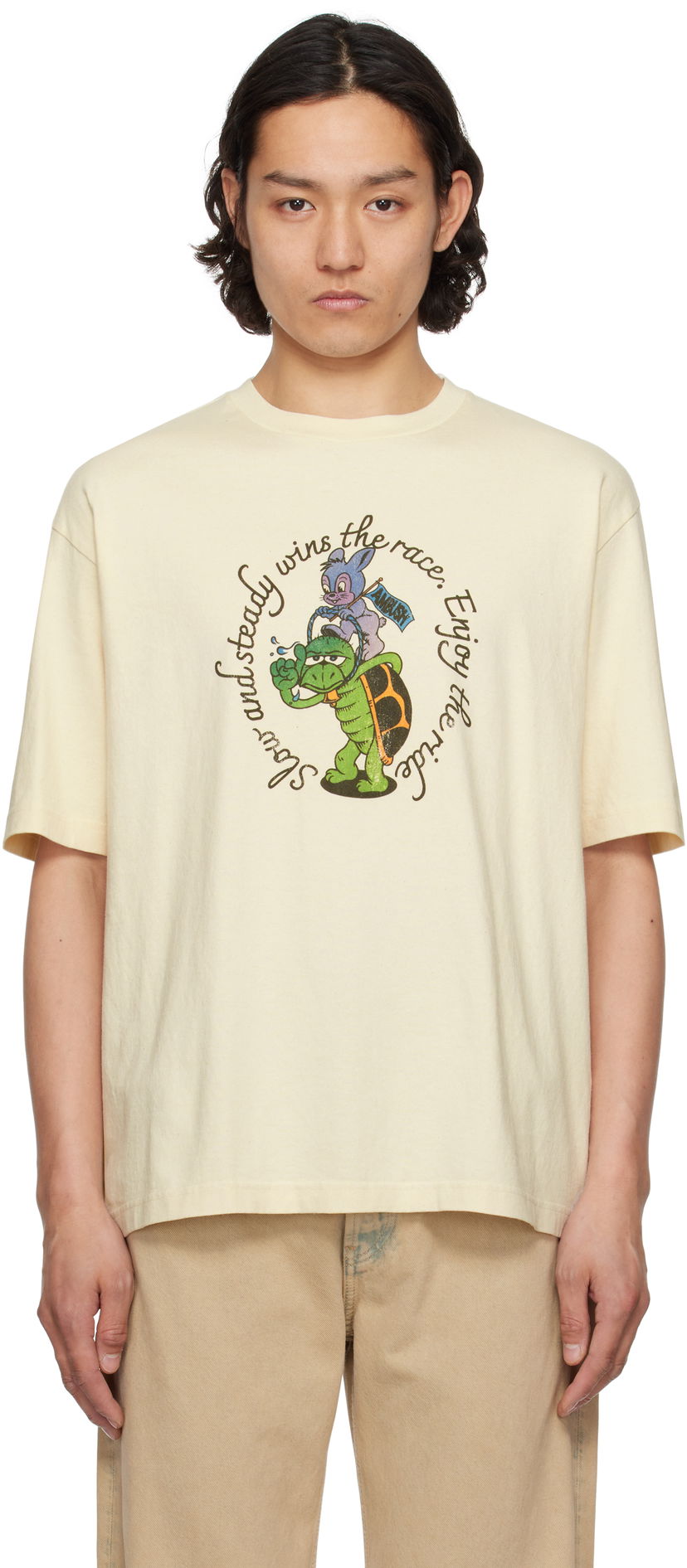 T-shirt Ambush AMBUSH 'Slow & Steady' T-Shirt Gul | 12115329