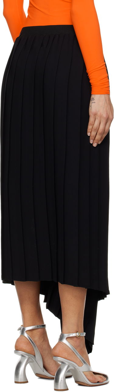 Nederdel Maison Margiela MM6 Maison Margiela Drape Pleated Midi Skirt Sort | S52ME0020 S43455, 2