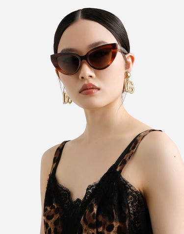Solbriller Dolce & Gabbana Dolce & Gabbana DG Hinge Cat-Eye Sunglasses Brun | VG4497VP1139V000, 1