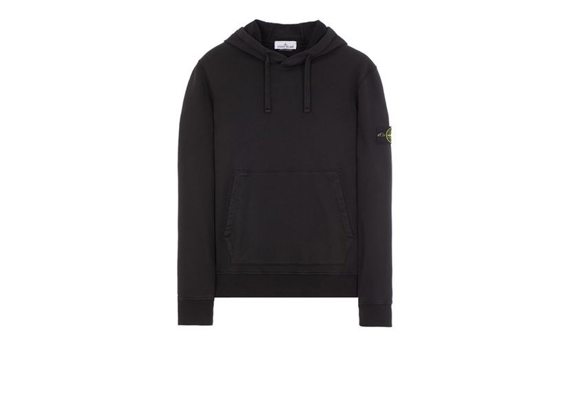 Sweatshirt Stone Island Hoodie Sort | 64151