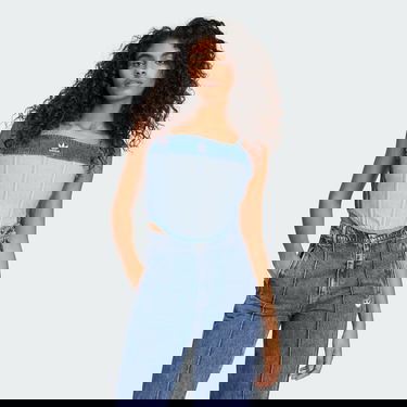 Tanktop adidas Performance Ksenia Denim Corset Blå | IW5671, 1