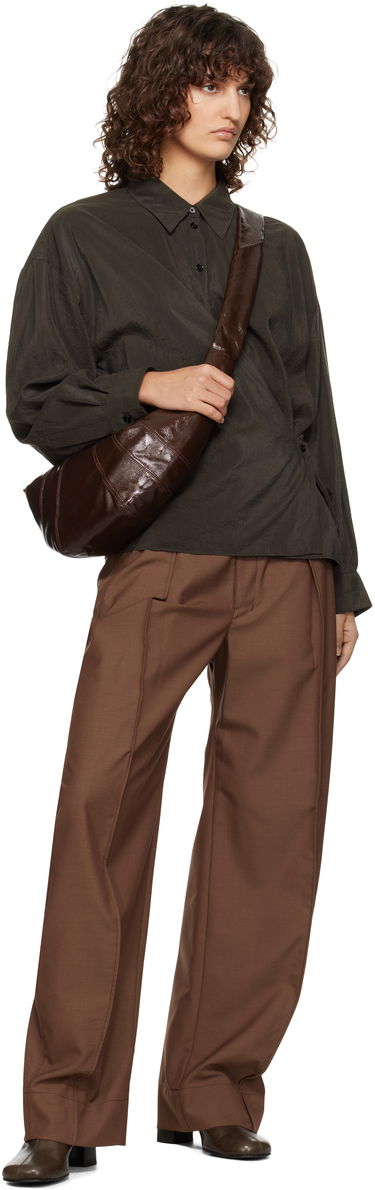 Håndtaske LEMAIRE LEMAIRE Medium Croissant Shoulder Bag Brun | BG0001 LF1073, 3