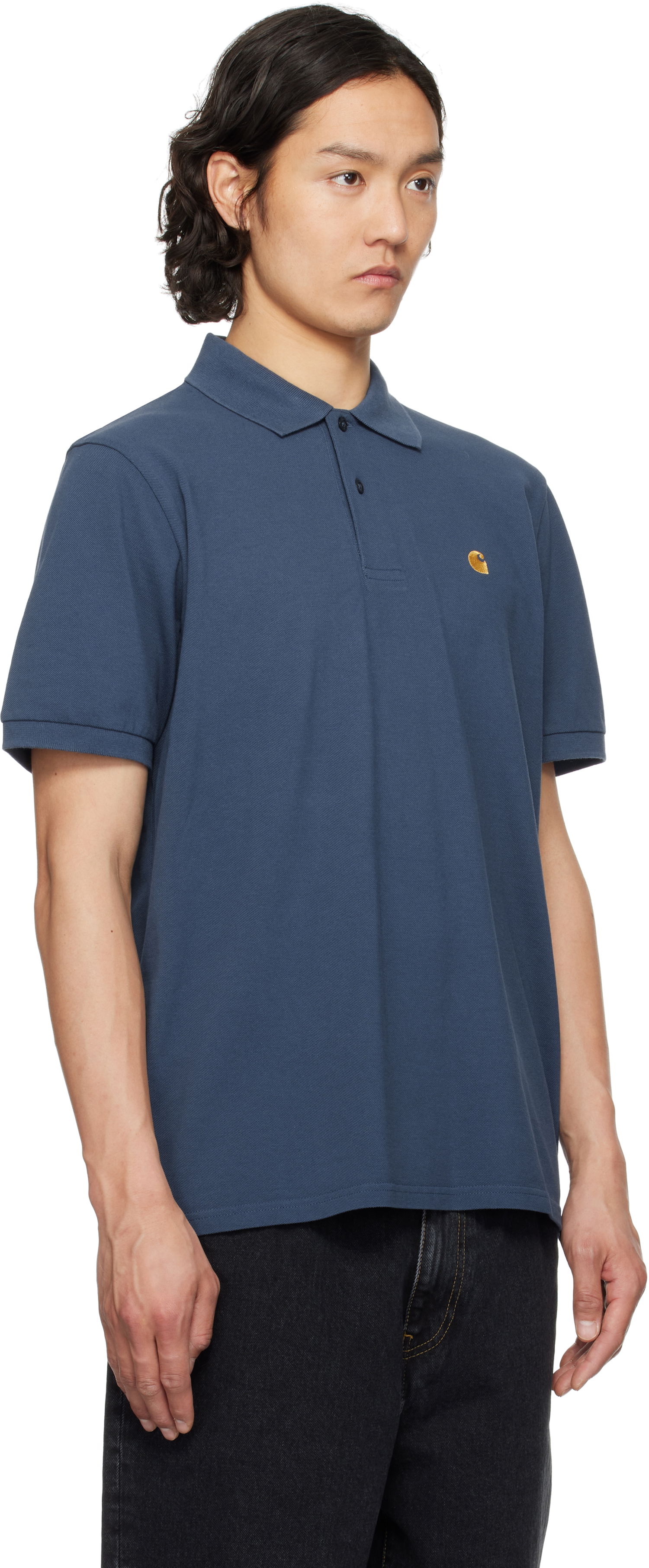 Polo skjorte Carhartt WIP Carhartt WIP Chase Pique Polo Blå | I023807, 1