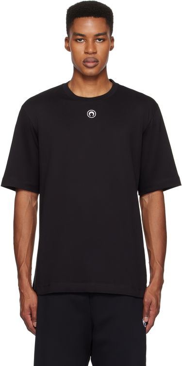 T-shirt Marine Serre Organic Cotton Plain T-Shirt Sort | MTT077A CJER0009, 0
