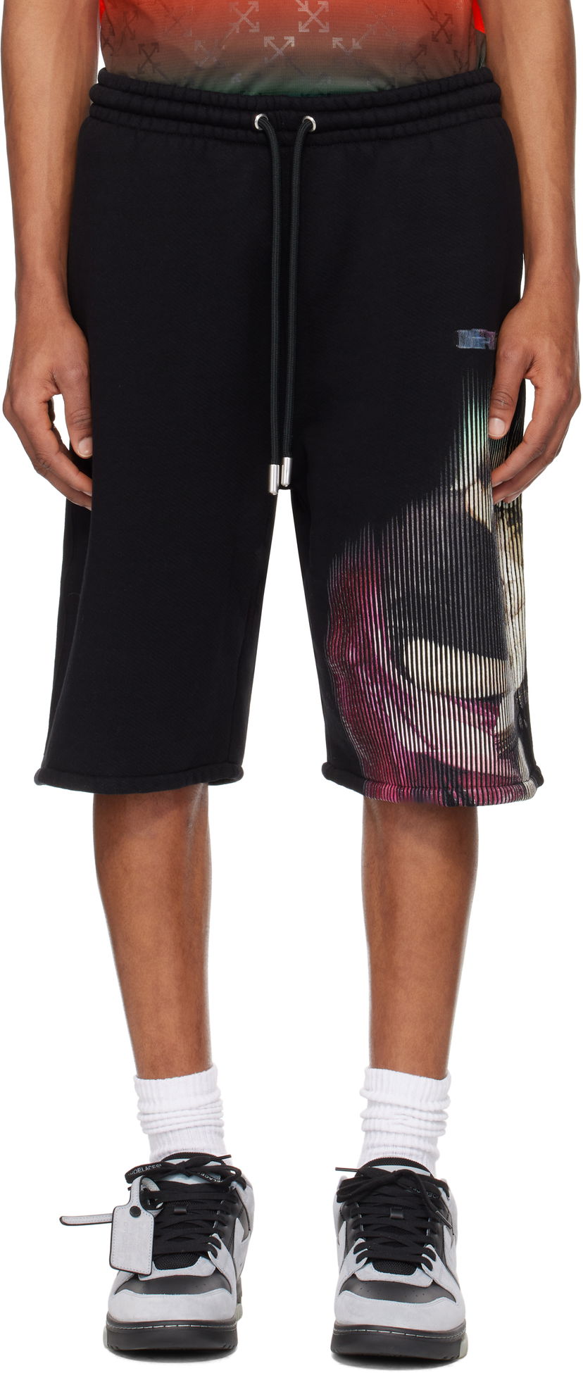 Shorts Off-White S. Matthew Skate Shorts Sort | OMCI013S25FLE0071084