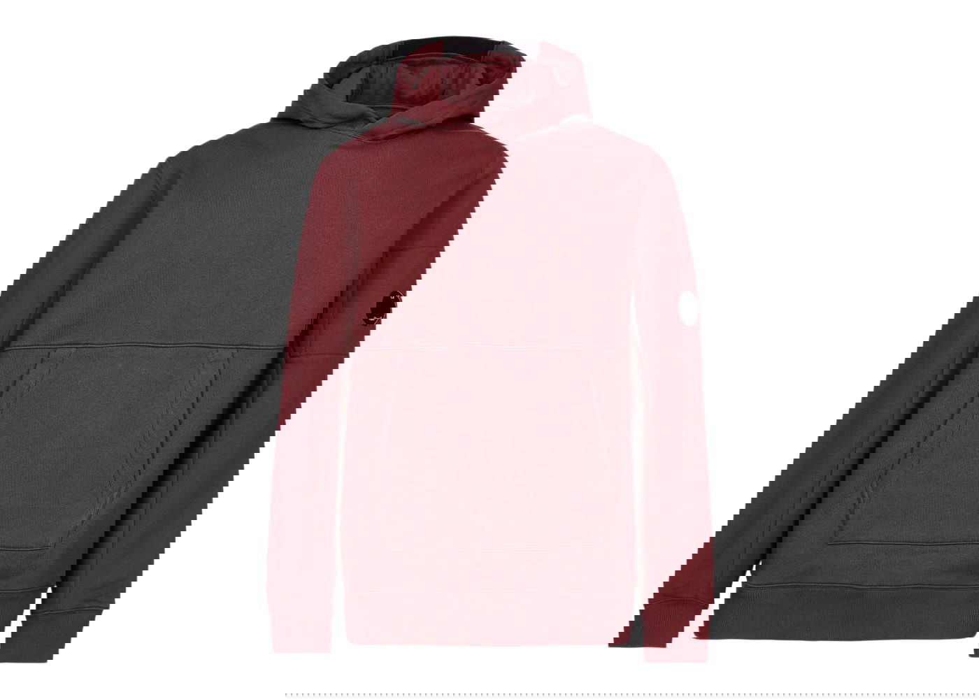 Sweatshirt C.P. Company Diagnol Raised Fleece Hoodie Bourgogne | 13CMSS023A005086W589, 0