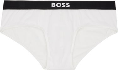 Undertøj og sokker BOSS Three-pack stretch-cotton briefs with logo waistbands Sort | 50546561, 4