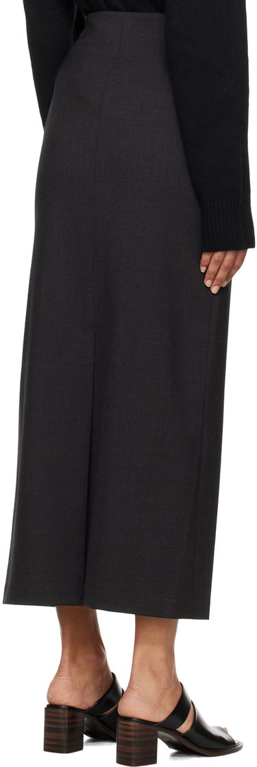 Nederdel Loulou de Saison Loulou de Saison Samos Midi Skirt Sort | SAMOS, 2