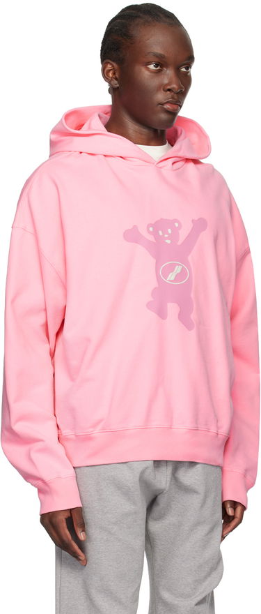 Sweatshirt We11done Teddy Graphic Print Hoodie Lyserød | WD-TH3-22-727-U-PK, 1