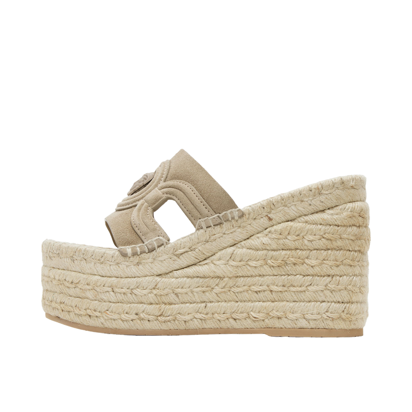 Sneakers og sko Versace Versace Medusa '95 Platform Espadrille Heeled Sandals Beige | 1017852_1A13293_1K880