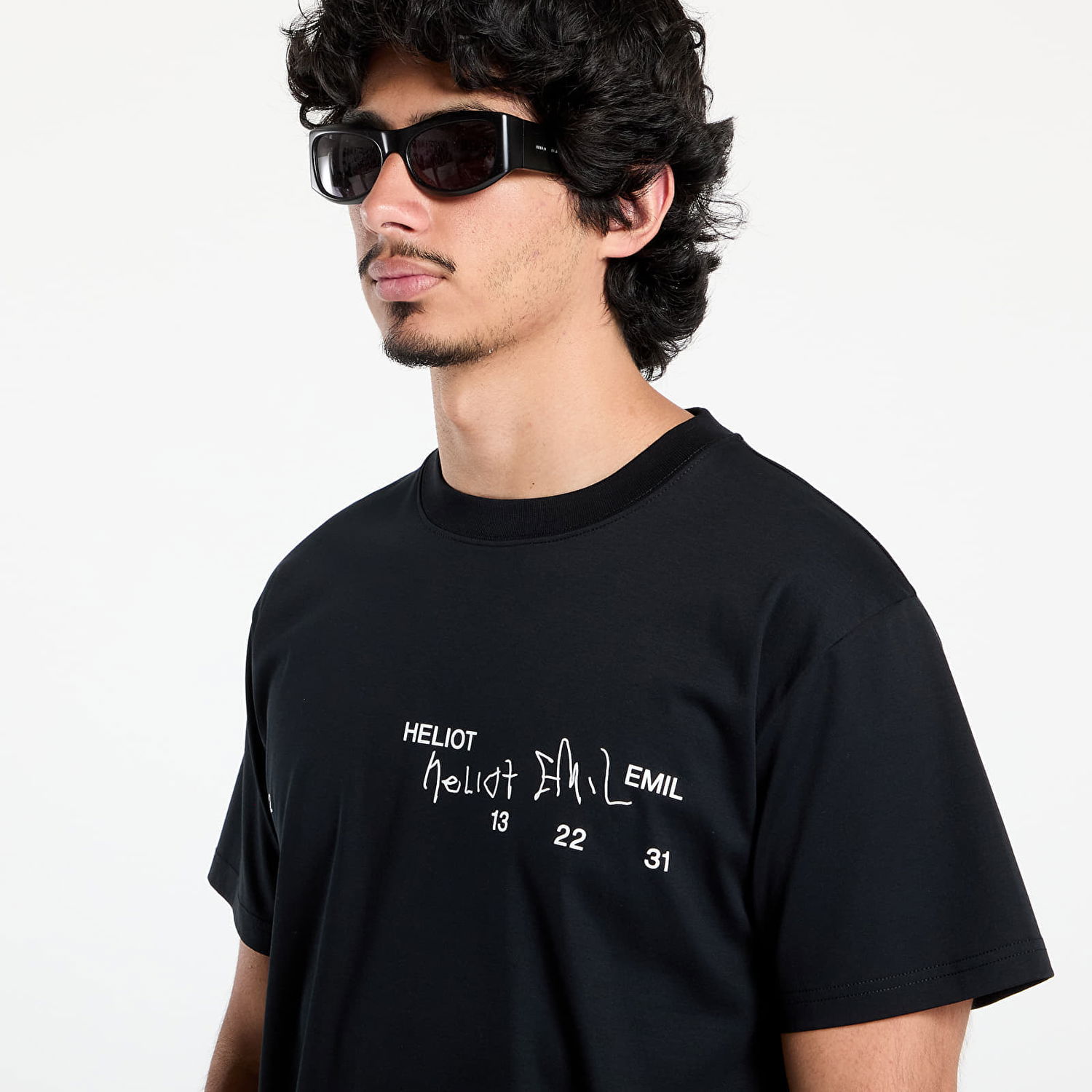 T-shirt HELIOT EMIL HELIOT EMIL Fulgens T-Shirt Sort | PREAW25_M_09_141_BLK01, 1