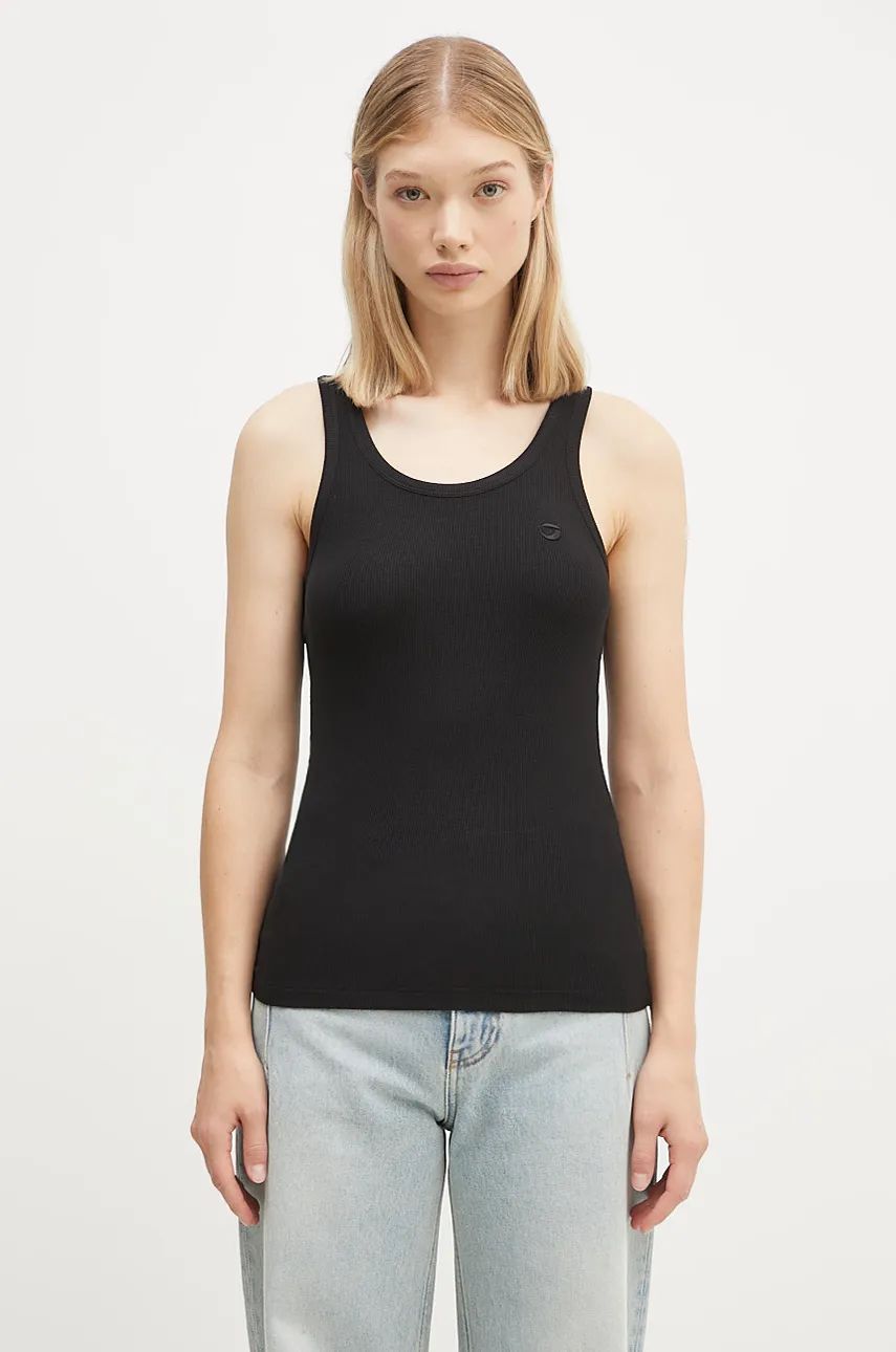 Tanktop Coperni Rib Logo Tank Top Sort | COPJS12F5006, 0